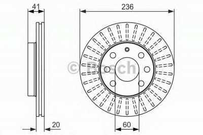 BOSCH 0986479840 -  Тормозной диск
