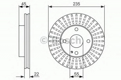 BOSCH 0986479842 -  Тормозной диск