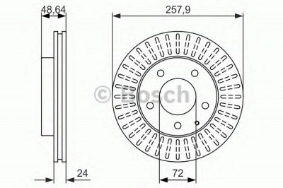 BOSCH 0986479844 -  Тормозной диск
