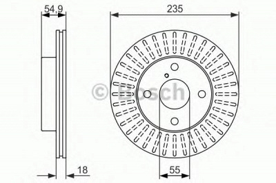 BOSCH 0986479845 -  Тормозной диск