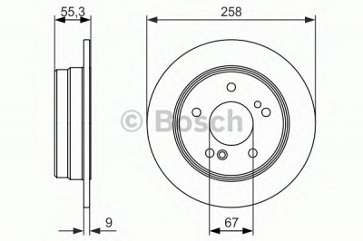BOSCH 0986479848 -  Тормозной диск