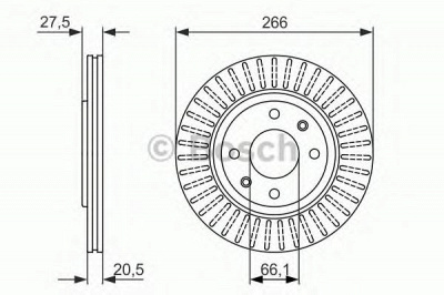 BOSCH 0986479849 -  Тормозной диск