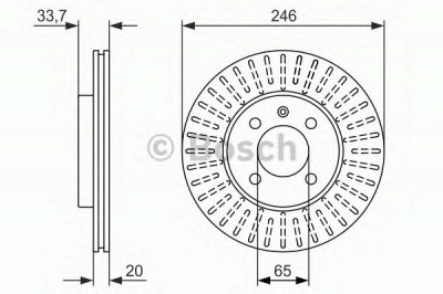 BOSCH 0986479853 -  Тормозной диск