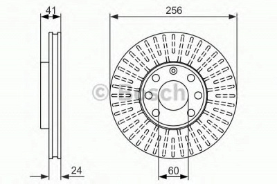 BOSCH 0986479855 -  Тормозной диск