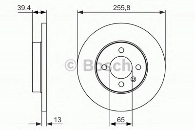 BOSCH 0986479856 -  Тормозной диск