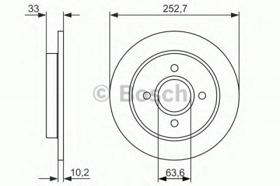 BOSCH 0986479859 -  Тормозной диск