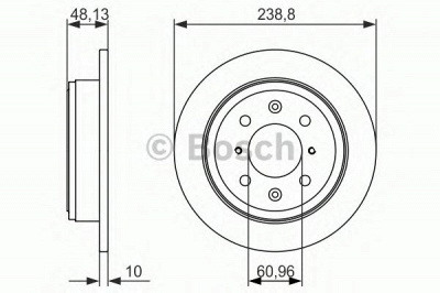 BOSCH 0986479860 -  Тормозной диск