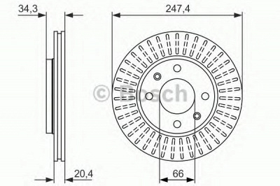 BOSCH 0986479861 -  Тормозной диск
