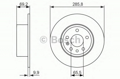 BOSCH 0986479866 -  Тормозной диск