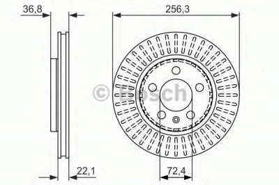 BOSCH 0986479871 -  Тормозной диск