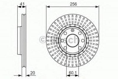 BOSCH 0986479876 -  Тормозной диск