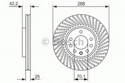 BOSCH 0986479884 -  Тормозной диск