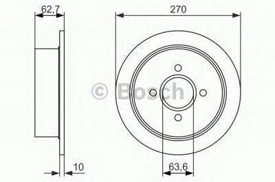BOSCH 0986479897 -  Тормозной диск