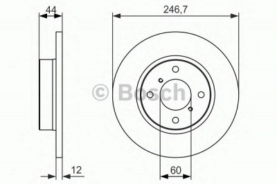BOSCH 0986479901 -  Тормозной диск