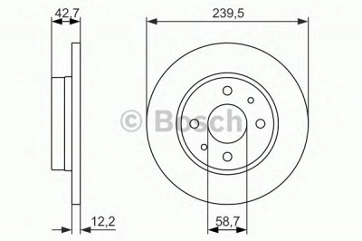 BOSCH 0986479905 -  Тормозной диск