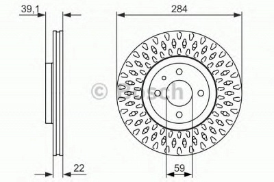BOSCH 0986479907 -  Тормозной диск