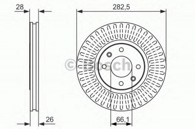 BOSCH 0986479908 -  Тормозной диск