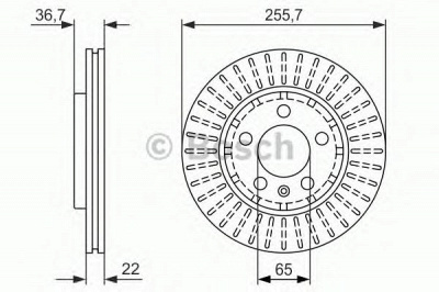 BOSCH 0986479912 -  Тормозной диск