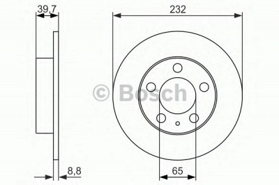 BOSCH 0986479915 -  Тормозной диск