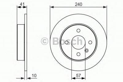 BOSCH 0986479918 -  Тормозной диск