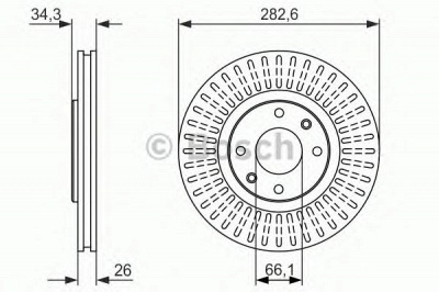 BOSCH 0986479924 -  Тормозной диск