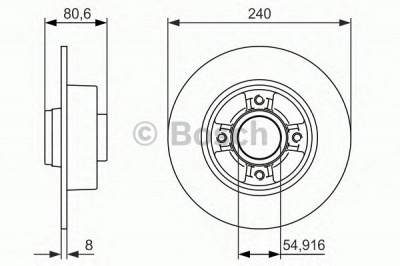 BOSCH 0986479926 -  Тормозной диск