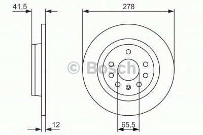 BOSCH 0986479945 -  Тормозной диск
