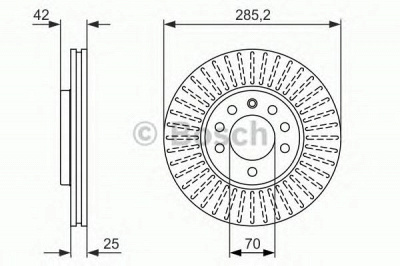 BOSCH 0986479946 -  Тормозной диск