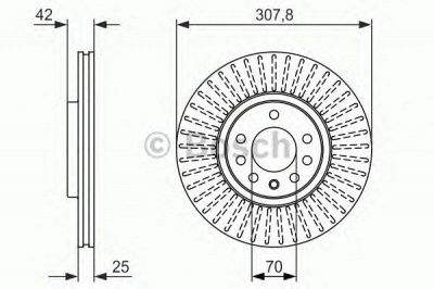 BOSCH 0986479947 -  Тормозной диск