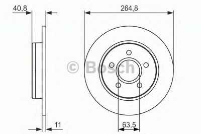 BOSCH 0986479955 -  Тормозной диск