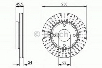 BOSCH 0986479958 -  Тормозной диск