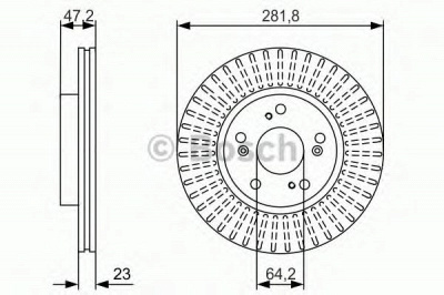 BOSCH 0986479981 -  Тормозной диск