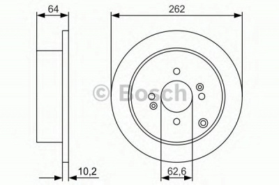 BOSCH 0986479983 -  Тормозной диск