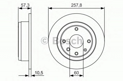 BOSCH 0986479985 -  Тормозной диск