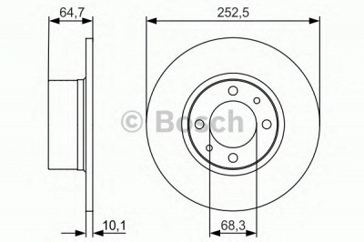 BOSCH 0986479988 -  Тормозной диск
