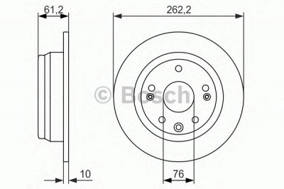 BOSCH 0986479993 -  Тормозной диск