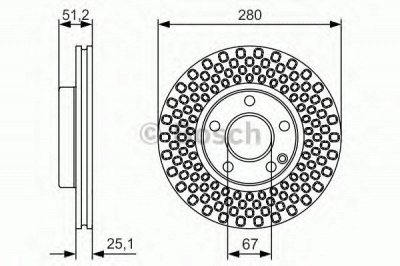 BOSCH 0986479a00 -  Тормозной диск