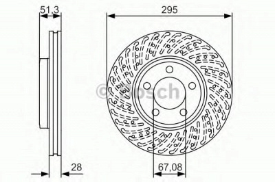 BOSCH 0986479a02 -  Тормозной диск