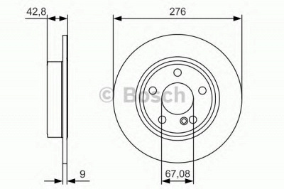 BOSCH 0986479a03 -  Тормозной диск