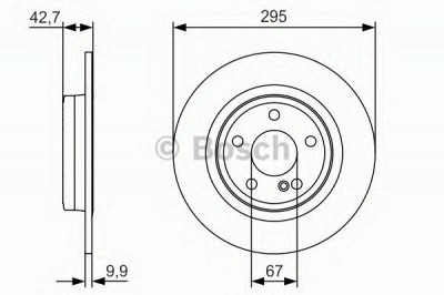 BOSCH 0986479a04 -  Тормозной диск