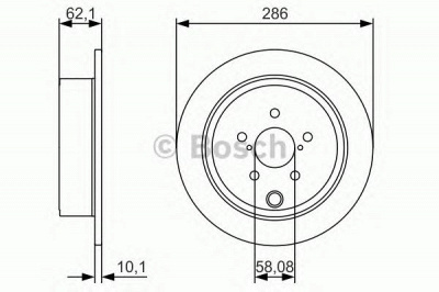 BOSCH 0986479a10 -  Тормозной диск