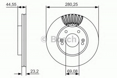 BOSCH 0986479a12 -  Тормозной диск