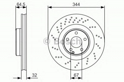 BOSCH 0986479a17 -  Тормозной диск