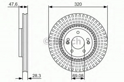 BOSCH 0986479a21 -  Тормозной диск