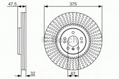 BOSCH 0986479a26 -  Тормозной диск