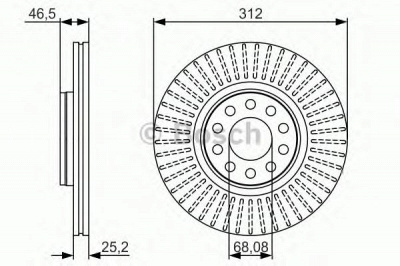 BOSCH 0986479a30 -  Тормозной диск