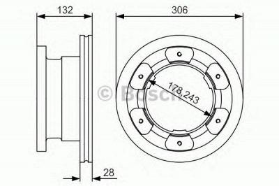 BOSCH 0986479a35 -  Тормозной диск