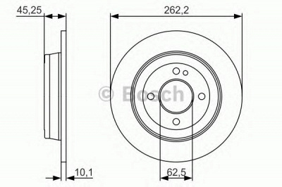 BOSCH 0986479a44 -  Тормозной диск