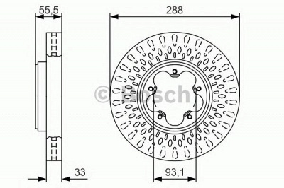 BOSCH 0986479a49 -  Тормозной диск