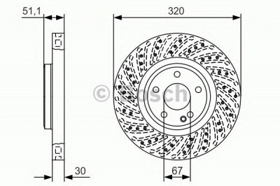 BOSCH 0986479a60 -  Тормозной диск